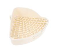 GALPADA Orinal para Conejillos de Indias y Conejos Estructura de Plástico de Dos Capas, Diseño de Rejilla Desmontable y Gancho Doble para Evitar Acumulación de Orina y Patas Atrapadas