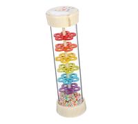 GALPADA Palo de Lluvia Musical de Madera para Niños Juguete Educativo Sensorial Simulación de Sonido de Lluvia 19 Cm Multicolor Recomendado para Juegos y Regalos