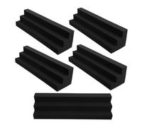 GALPADA Paneles Acústicos de Esquina Trapezoidales 5 Piezas 12x12x48 Cm Espuma Fonoabsorbente para Aislamiento y Trampa de Graves en Estudio de Grabación y Sala de Música