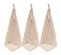 GALPADA Paños de Baño de Algodón y Ramio 3 Piezas, Toallas Faciales Pequeñas para Adultos, Suaves y Naturales, Ideales para Limpieza Corporal y Facial Diaria