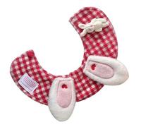 GALPADA Pañuelo para Perro y Gato Diseño de Conejo para Pascua, Babero Ajustable de Algodón y Poliéster Cómodo para Celebraciones al Aire Libre