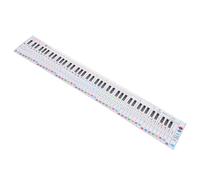 GALPADA Papel para Teclado de Piano Diseño de Proporción de Teclas, Guía Práctica para Principiantes, Ayuda de Práctica Portátil para Estudiantes y Profesores