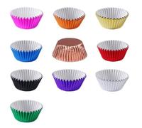 GALPADA Paquete de 200 Moldes de Papel y Aluminio para Magdalenas y Muffins, Multiusos y Decorativos, Ideales para Fiestas y Repostería Profesional Color Aleatorio
