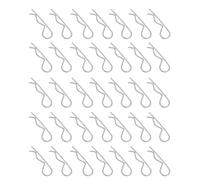 GALPADA Pasadores de Chaveta de Acero Inoxidable 304, Clips Elásticos en Forma de R, M2 X 50 Mm, 100 Unidades, para Sistemas de Enganche de Remolques, Cortacésped y Camiones, Resistentes