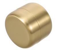 GALPADA Pastillero Pequeño Portátil de Acero Inoxidable Dorado, Contenedor Hermético Redondo para Viaje y Uso al Aire Libre, Caja de Almacenamiento de Medicamentos