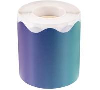 GALPADA Pegatina de Borde Degradado Arcoíris 7 Cm X 20 M para Tablón de Anuncios, Adhesiva Resistente al Desgaste, Papel Decorativo para Aula, Oficina y Manualidades de Bricolaje