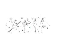 GALPADA Pegatina de Pared de Bailarina Espejo Acrílico para Decoración Infantil, Resistente al Agua, Efecto Ampliador de Espacio, Adecuado para Sala de Estar y Dormitorio