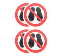 GALPADA Pegatinas de no pisar 4 piezas vinilo adhesivo de advertencia para superficies protección visible en supermercados y oficina