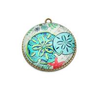 GALPADA Pegatinas de Vidrio Marinas para Bricolaje, Diseño de Peces Marinos en Colores Surtidos, 20 MM, 20 Unidades, Accesorios para Joyería y Decoración de Acuarios