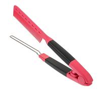 GALPADA Peine Alisador Multiusos Para Cabello, 1 Unidad, Tamaño Compacto, Material Abs y Aleación Resistente, Herramienta Para Mujeres, Uso Salón y Peinado Diario, Color Rosa Fucsia