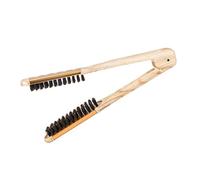 GALPADA Peine Cabello De Mujer Doble Cara 1 Unidad Tamaño Compacto Alisador Manual Diseño En v Portátil Cuidado Diario