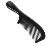 GALPADA Peine De Cuerno Natural De Buey Peine Elegante Cabello De Mango Grueso y Diseño De Masaje Para Alisar El Cabello