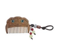 GALPADA Peine de Sándalo Tallado para Mujer Mini Peine Portátil de Bolsillo Vintage Diseño de Doce Animales del Zodiaco Cuidado Suave para Cabello Delicado Obsequio Práctico para Viaje y