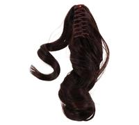 GALPADA Pelucas de Mujer Coleta Postiza Extensión de Pelo Natural Clip de Garra Estilo Corto y Rizado para Looks Casuales Fiesta