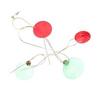 GALPADA Pendientes Colgantes Navideños de Aleación Largos Asimétricos Diseño Bohemio Retro Pendientes Redondos para Fiestas y Ocasiones Obsequios Joyería de Temporada