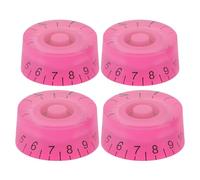 GALPADA Perillas de Guitarra Eléctrica de Metal Color Rosa 4 Piezas Control de Volumen y Tono Tapas de Potenciómetro Guitarra Ajuste Preciso para Presentaciones y Estudio