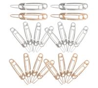 GALPADA Pinzas Cabello Imperdible Planas de Aleación Metálica 20 Piezas 10 Doradas y 10 Plateadas Sujetan Firme Cabello Fino o Grueso Accesorios para Mujer y Niña Ideales para