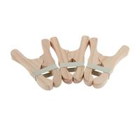 GALPADA Pinzas de Madera para Mantas, 6 Piezas, Clips Gigantes Hechos a Mano para Construcción de Fuertes, Juego Creativo Montessori, Accesorios para Construcción de Seda, Uso Interior