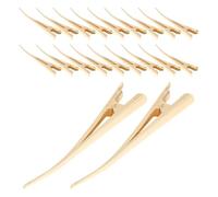 GALPADA Pinzas Metálicas Pelo de Pato 12,5 CM 20 Unidades, Clips de Peluquería para Cortar y Teñir Cabello Grueso en Mujeres y Niñas, Accesorios para Peinados Profesionales