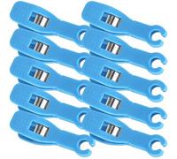 GALPADA Pinzas para Perforación Desechables 10 Unidades 8 Mm Anticorrosivas Seguras para Profesionales y Uso en Salón Textura Antideslizante Azul