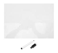 GALPADA Pizarra Blanca Adhesiva A4 Reutilizable con Marcador Negro Borrable en Seco Pegatina para Notas y Mensajes Adecuado para Oficina Hogar y Escuela Hoja Autoadhesiva Versátil