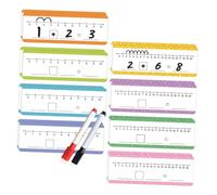 GALPADA Pizarra Blanca Para Niños Suma y Resta Tamaño Pequeño Borrado En Seco Para Preescolar y Primaria Material Didáctico Para Aprendizaje Matemáticas En Casa 16 Tarjetas y 2 Bolígrafos