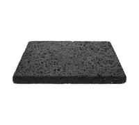 GALPADA Placa de Roca Volcánica Gris 20X20X1.5 CM para Barbacoa Coreana, Sartén de Piedra para Asar Carne y Verduras en Mesa sin Humo Resistente al Calor