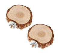 GALPADA Plataforma De Loros De Madera Natural para Jaulas, Juguete De Pájaro Masticable, Tablero De Salto 6-8 Cm para Hámsters y Aves Pequeñas, Accesorio Multiusos para Mascotas Domésticas