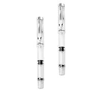 GALPADA Pluma Estilográfica de Caligrafía Recargable de Pelo de Nailon, Pincel para Acuarela, Bolígrafo de Tinta Transparente, Set de 2 Unidades, Adecuado para Dibujo y Lettering