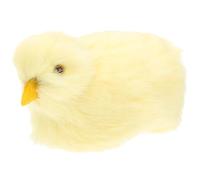 GALPADA Pollito de Peluche Sonido Realista Figura de Simulación Tamaño Pequeño Decoración para Escritorio Color Amarillo Juguete Suave para Obsequio de Pascua y Ambiente Festivo