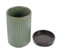 GALPADA Porta Cubiertos de Cerámica Verde Hogar, Soporte para Cucharas y Utensilios Pequeños, Diseño Simple y Elegante para Cocina Organizada
