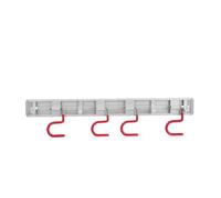 GALPADA Porta Escobas de Aleación de Aluminio sin Perforaciones Pared Organizador Multifuncional Fácil de Limpiar y Ahorro de Espacio para Escobas y Artículos Palo para Garaje y Comedor