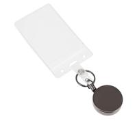 GALPADA Porta Retráctil Funda de Tarjetas de Identificación 1 Juego para Oficina Diseño Vertical Accesorio Práctico para Trabajo y Escuela