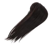 GALPADA Postizos para Mujeres Cabello Fino de Fibra Química Negro Cobertura Invisible y Mezcla sin Costuras para Uso Diario