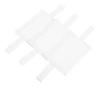 GALPADA Protector de Puerta para Dedos de Tela Oxford Blanco, Tope de Puerta Creativo sin Ruido ni Daños, Adecuado para Guardería, Paquete de 3 Piezas