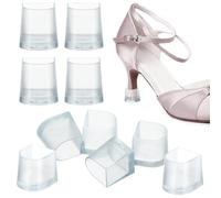 GALPADA Protector de Tacón para Zapatos Transparente L, 5 Pares, Resistente al Desgaste y Antideslizante, Adecuado para Proteger el Talón en Uso Diario