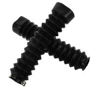 GALPADA Protector Resistente al Aceite de Amortiguador Delantero para Motocicleta en Silicona Negra Instalación Rápida para Horquillas Delanteras