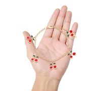 GALPADA Pulsera Mujer Diseño Cereza Único Elegante Accesorio para Cumpleaños y Aniversarios Regalos Bisutería Femenina Charm Hand Jewelry