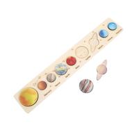 GALPADA Puzzle del Sistema Solar Educativo De Madera para Niños Juego De Planetas para Aprender