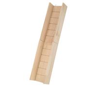 GALPADA Rampa de Madera para Cobayas y Pequeños Animales, Accesorio para Jaula Color Caqui Que Promueve Estilo de Vida Activo Mantenimiento