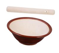 GALPADA Recipiente de Molienda de Cerámica Tazón para Bebés Mini Molcajete Diseño Respetuoso Medio para Jengibres y Especias Cocina y Decoración de Limpiar