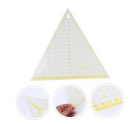 GALPADA Regla de Costura Triangular Grande Transparente con Líneas de Cuadrícula Regla Práctica para Patchwork y Quilting Casa Herramienta Ligera y Portátil para Confección y Manualidades