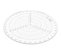 GALPADA Regla para Encontrar el Centro para Carpintería Tamaño Pequeño Plantilla Circular Acrílica Transparente Aguja de Acero Inoxidable Herramienta para Dibujar Círculos y Marcado
