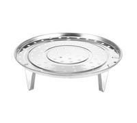 GALPADA Rejilla de Vapor Redonda de Acero Inoxidable Patas, Resistente y Fácil de Limpiar para Cocinar Pescado y Bollos en Casa o Restaurante
