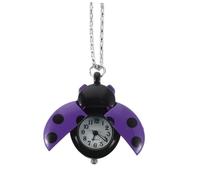 GALPADA Reloj de Bolsillo Colgante de Mariquita para Niñas, Aleación y Vidrio, Diseño Vintage Único, Portátil Precisión para Uso Diario y Eventos de Cosplay Varios Estilos