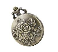 GALPADA Reloj De Bolsillo Vintage Cadena, Diseño Retro De Aleación Color Cobre Antiguo, Movimiento De Cuarzo Preciso, Accesorio Unisex para Obsequio y Uso Diario