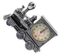 GALPADA Reloj Despertador y de Escritorio Diseño Clásico de Plástico Forma de Locomotora Vintage Color Aleatorio para Dormitorios y Restaurantes