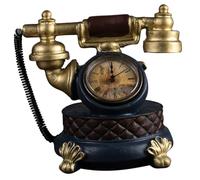 GALPADA Reloj Retro Decorativo de Resina para Escritorio y Hogar, Adorno Vintage Artístico Adecuado como Accesorio Decorativo y Elemento Fotográfico en Mesa o Estantería