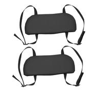 GALPADA Reposabrazos Colgante de Esponja Suave para Camilla de Masaje, Soporte Plegable de PU Negro, 2 Unidades, Accesorio Profesional para SPA y Salón de Bienestar