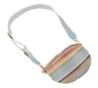 GALPADA Riñonera Bohemia De Cintura para Mujer Bolsa De Mano Tejida Pequeño Estuche para Diseño Práctico y Estiloso Color Azul